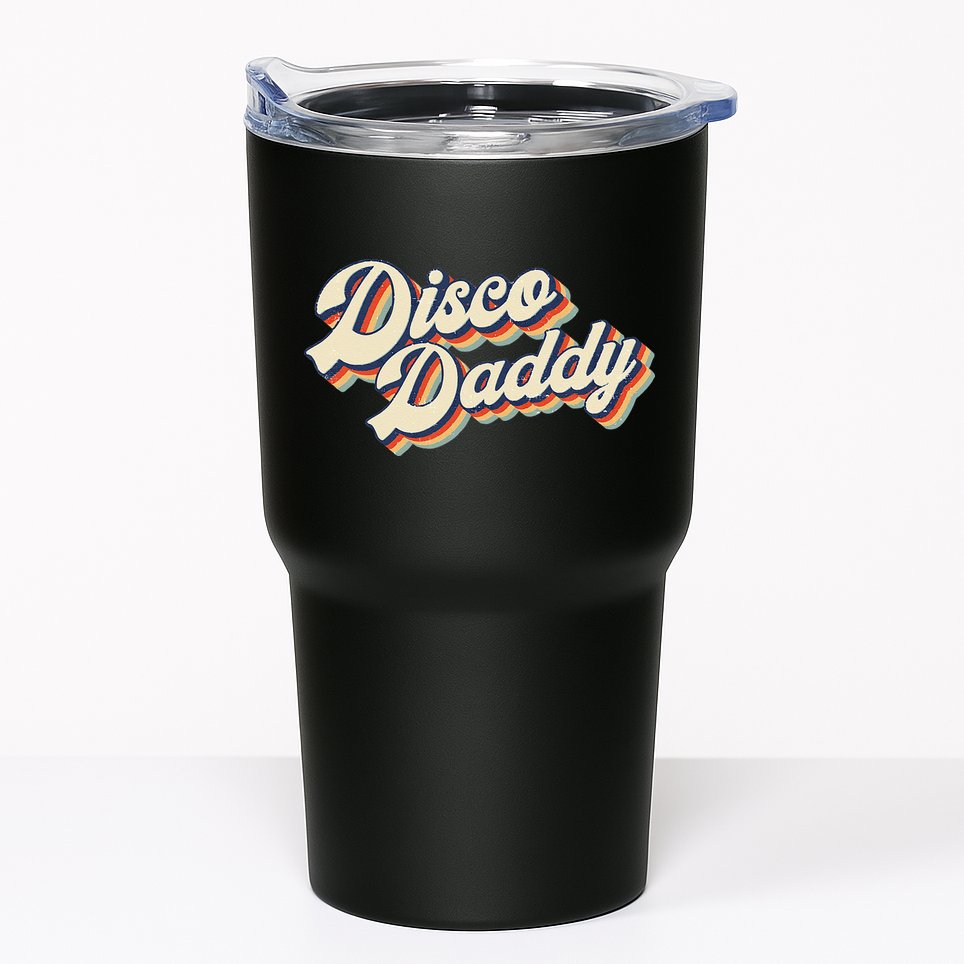 Vintage Disco Daddy Retro Matching 60s 70s Gift Dad Tumbler