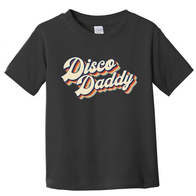 Vintage Disco Daddy Retro Matching 60s 70s Gift Dad Toddler T-Shirt