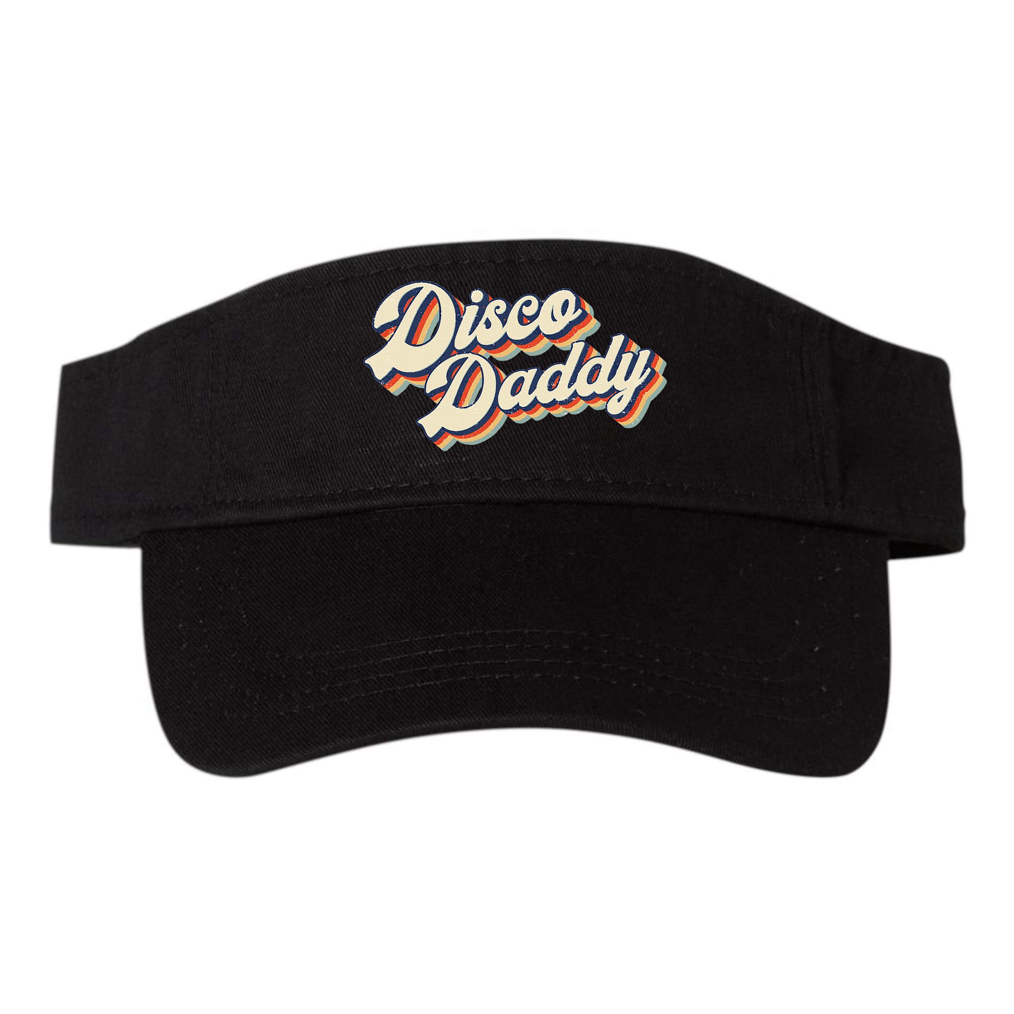 Vintage Disco Daddy Retro Matching 60s 70s Gift Dad Visor