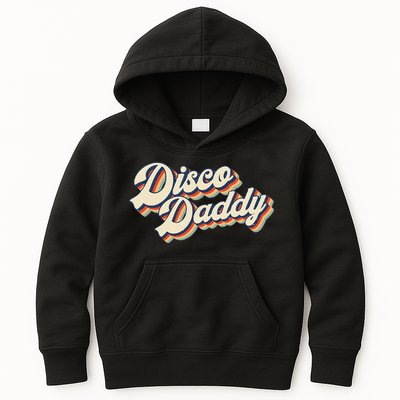 Vintage Disco Daddy Retro Matching 60s 70s Gift Dad Kids Hoodie