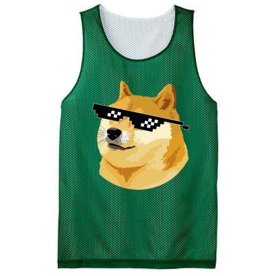 Vintage Doge Dogecoin Shiba Inu Coin Token Mesh Reversible Basketball Jersey Tank