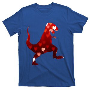 Valentines Day Dinosaur T Rex Hearts Gift T-Shirt