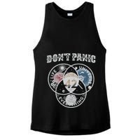 Venn Diagram DonT Panic Life The Universe And Everything 42 Ladies PosiCharge Tri-Blend Wicking Tank