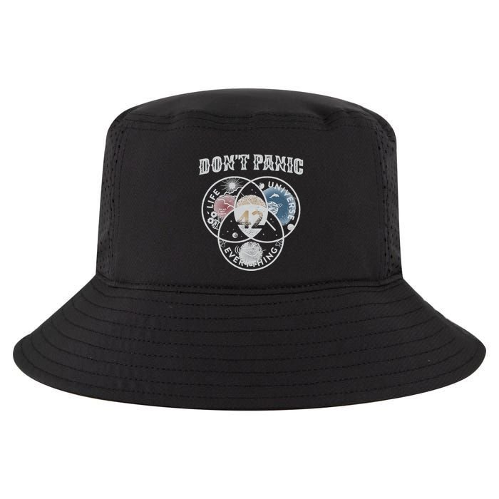 Venn Diagram DonT Panic Life The Universe And Everything 42 Cool Comfort Performance Bucket Hat