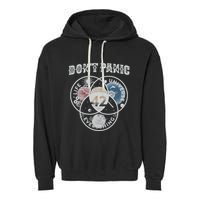 Venn Diagram DonT Panic Life The Universe And Everything 42 Garment-Dyed Fleece Hoodie