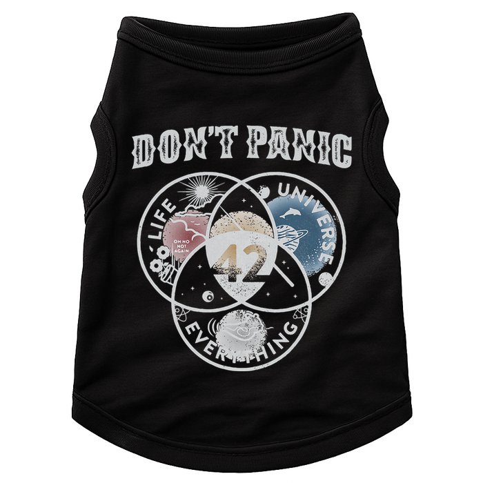 Venn Diagram DonT Panic Life The Universe And Everything 42 Doggie Tank