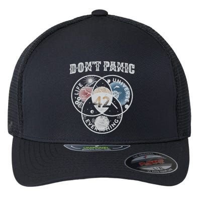 Venn Diagram DonT Panic Life The Universe And Everything 42 Flexfit Unipanel Trucker Cap
