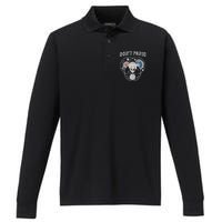 Venn Diagram DonT Panic Life The Universe And Everything 42 Performance Long Sleeve Polo