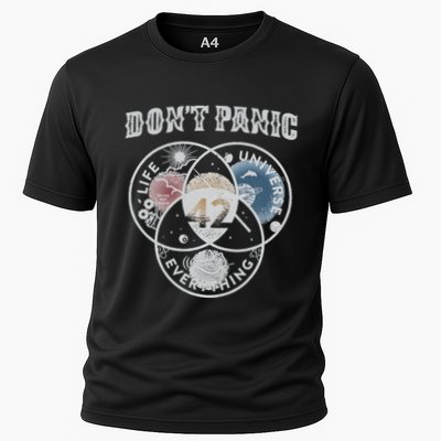 Venn Diagram DonT Panic Life The Universe And Everything 42 Performance Shirt