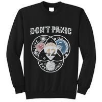Venn Diagram DonT Panic Life The Universe And Everything 42 Sweatshirt