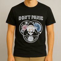 Venn Diagram DonT Panic Life The Universe And Everything 42 T-Shirt