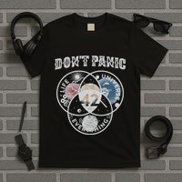 Venn Diagram DonT Panic Life The Universe And Everything 42 T-Shirt