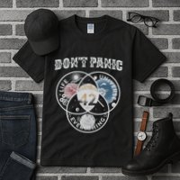 Venn Diagram DonT Panic Life The Universe And Everything 42 Tall T-Shirt