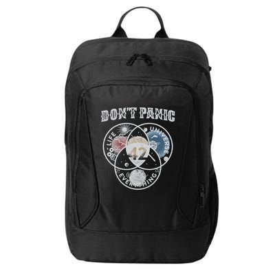 Venn Diagram DonT Panic Life The Universe And Everything 42 City Backpack