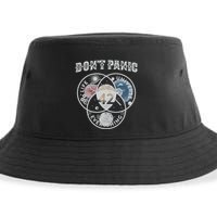 Venn Diagram DonT Panic Life The Universe And Everything 42 Sustainable Bucket Hat