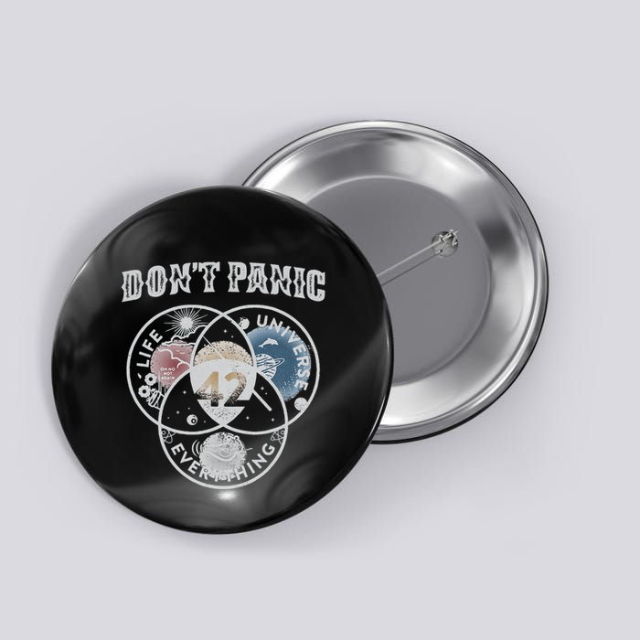 Venn Diagram DonT Panic Life The Universe And Everything 42 Button