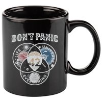 Venn Diagram DonT Panic Life The Universe And Everything 42 11oz C Handle Ceramic Mug