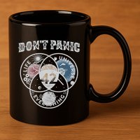 Venn Diagram DonT Panic Life The Universe And Everything 42 11oz C Handle Ceramic Mug