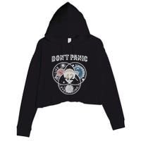 Venn Diagram DonT Panic Life The Universe And Everything 42 Crop Fleece Hoodie