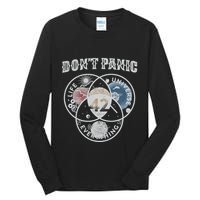 Venn Diagram DonT Panic Life The Universe And Everything 42 Tall Long Sleeve T-Shirt