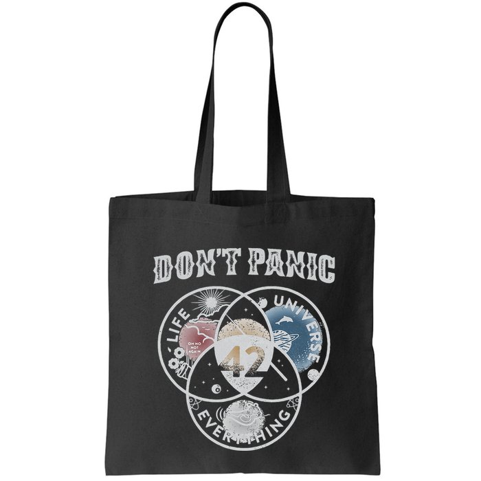 Venn Diagram DonT Panic Life The Universe And Everything 42 Bag