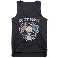 Venn Diagram DonT Panic Life The Universe And Everything 42 Tank Top