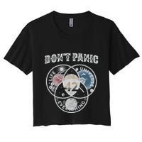 Venn Diagram DonT Panic Life The Universe And Everything 42 Crop Top
