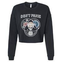 Venn Diagram DonT Panic Life The Universe And Everything 42 Cropped Pullover Crew