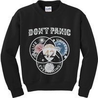 Venn Diagram DonT Panic Life The Universe And Everything 42 Kids Sweatshirt