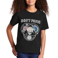 Venn Diagram DonT Panic Life The Universe And Everything 42 Kids T-Shirt