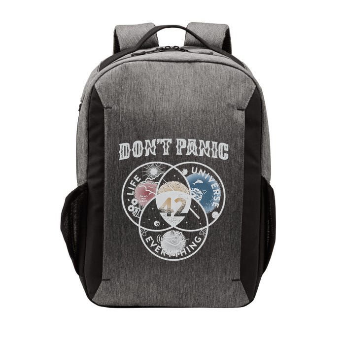 Venn Diagram DonT Panic Life The Universe And Everything 42 Vector Backpack