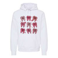 Valentine Dentist Dental Hygienist Premium Hoodie