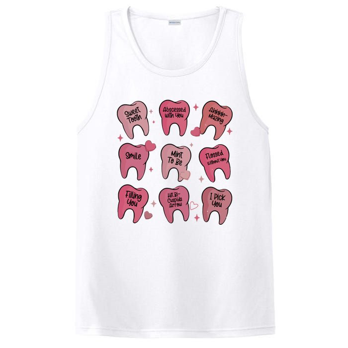 Valentine Dentist Dental Hygienist PosiCharge Competitor Tank