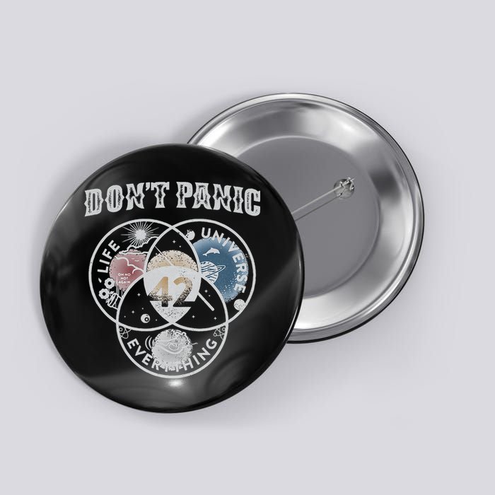 Venn Diagram DonT Panic Life The Universe And Everything 42 Button