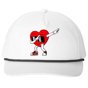 Valentines Day Dabbing Heart Funny Boy Girl Snapback Five-Panel Rope Hat