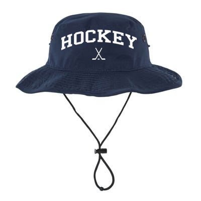Vintage Distressed Design That Says Hockey Bucket Hat