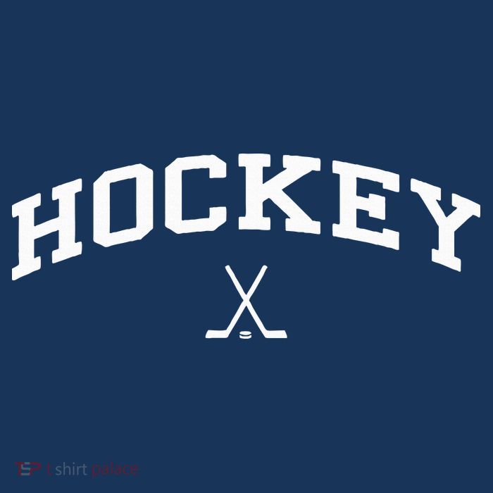 Vintage Distressed Design That Says Hockey Flatbill Hat