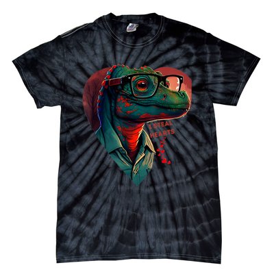 Valentines Day Dinosaur I Steal Hearts Tie-Dye T-Shirt