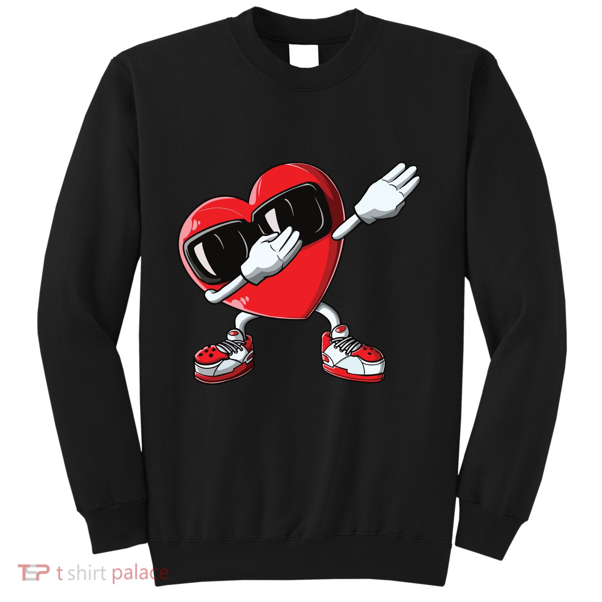 Valentines Day Dabbing Heart Love Dab Dance Funny Sweatshirt