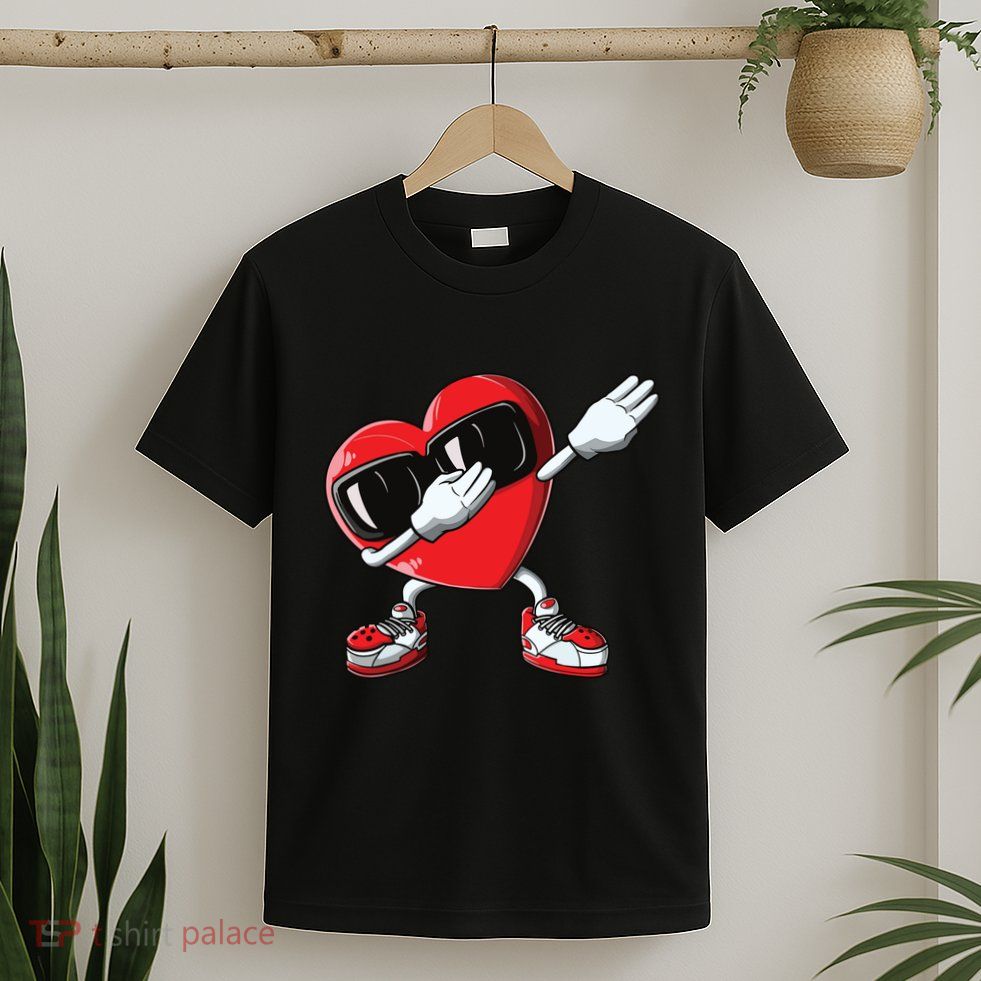 Valentines Day Dabbing Heart Love Dab Dance Funny T-Shirt