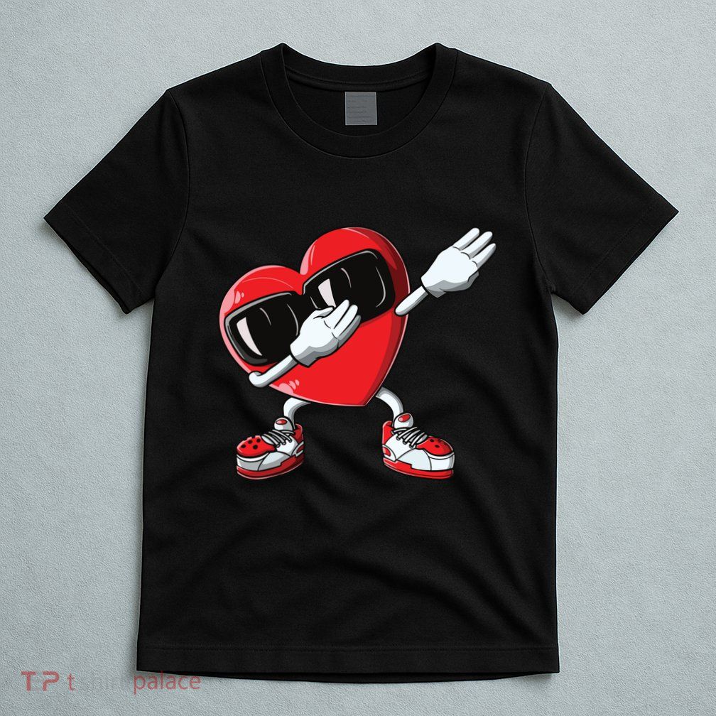 Valentines Day Dabbing Heart Love Dab Dance Funny T-Shirt