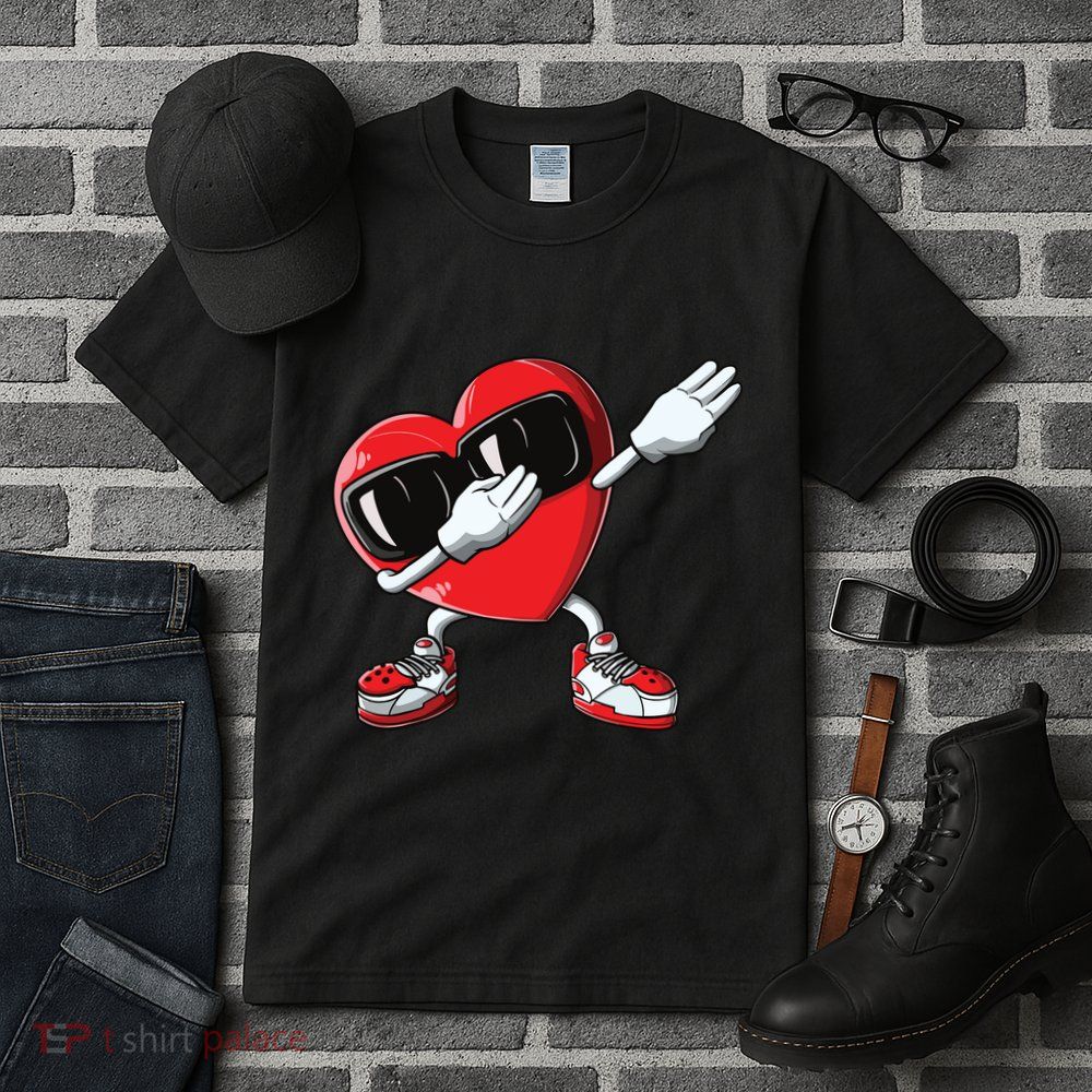 Valentines Day Dabbing Heart Love Dab Dance Funny Tall T-Shirt