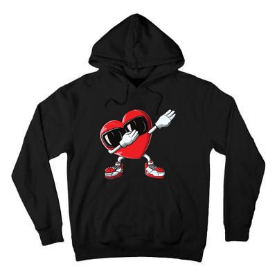 Valentines Day Dabbing Heart Love Dab Dance Funny Tall Hoodie