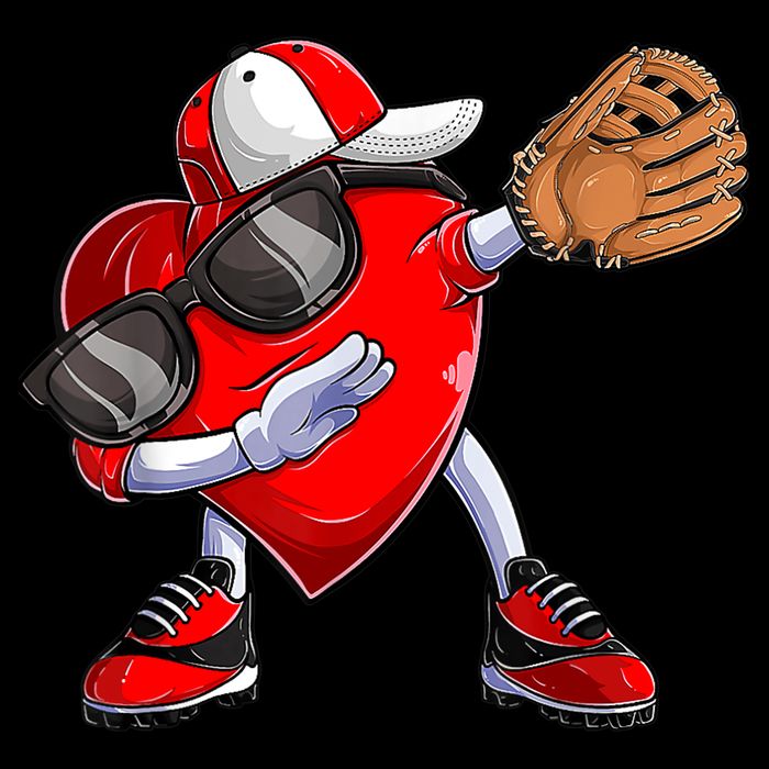 Valentines Day Dabbing Heart Shirt Boys Baseball Catcher 16 in Basic Backpack