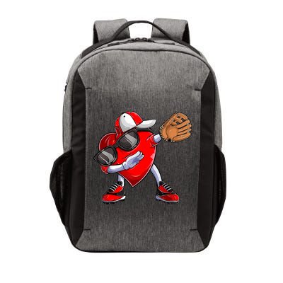 Valentines Day Dabbing Heart Shirt Boys Baseball Catcher Vector Backpack