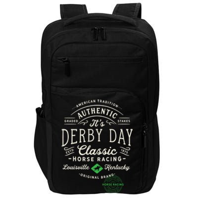 vintage, Derby Day, Louisville, Kentucky, horse racing Impact Tech Backpack