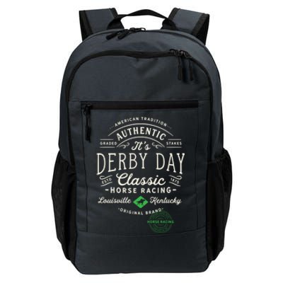 vintage, Derby Day, Louisville, Kentucky, horse racing Daily Commute Backpack