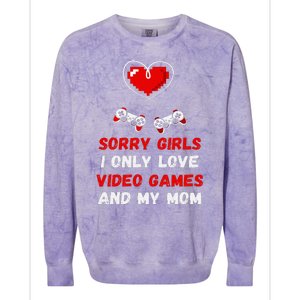 Valentines Day Design For Video Games Colorblast Crewneck Sweatshirt