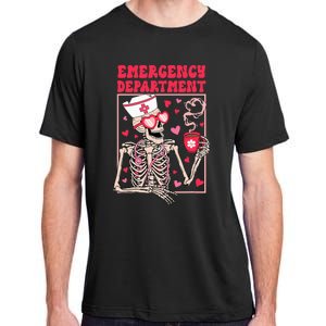 Valentines Day Emergency Department Er Ed Nurse Tech Nursing Adult ChromaSoft Performance T-Shirt