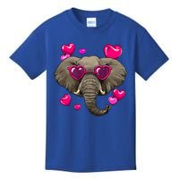 Valentines Day Elephant Heart Love Couples Elephant Lover Cool Gift Kids T-Shirt